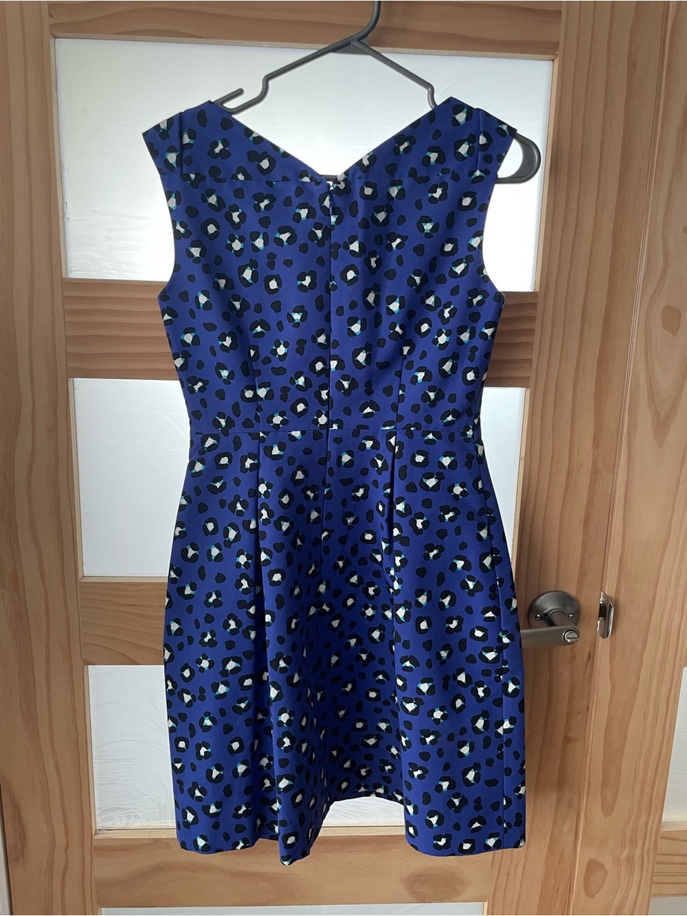 kate spade women’s Royal Blue leopard Print dresses with Black and White Accents